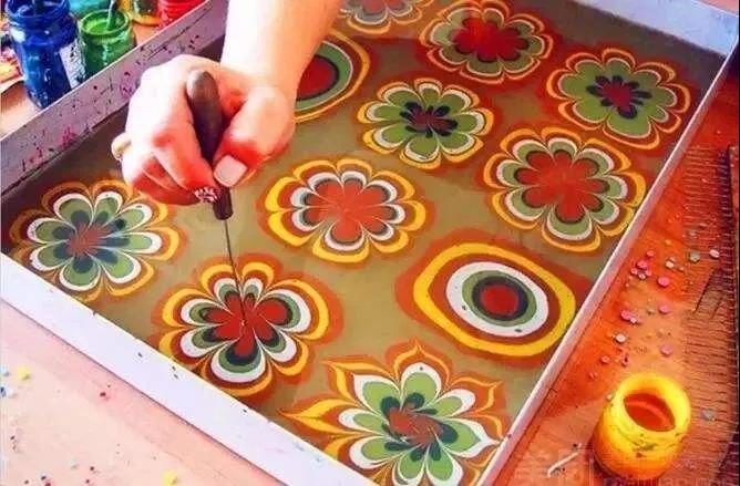  Marbling 年画创作