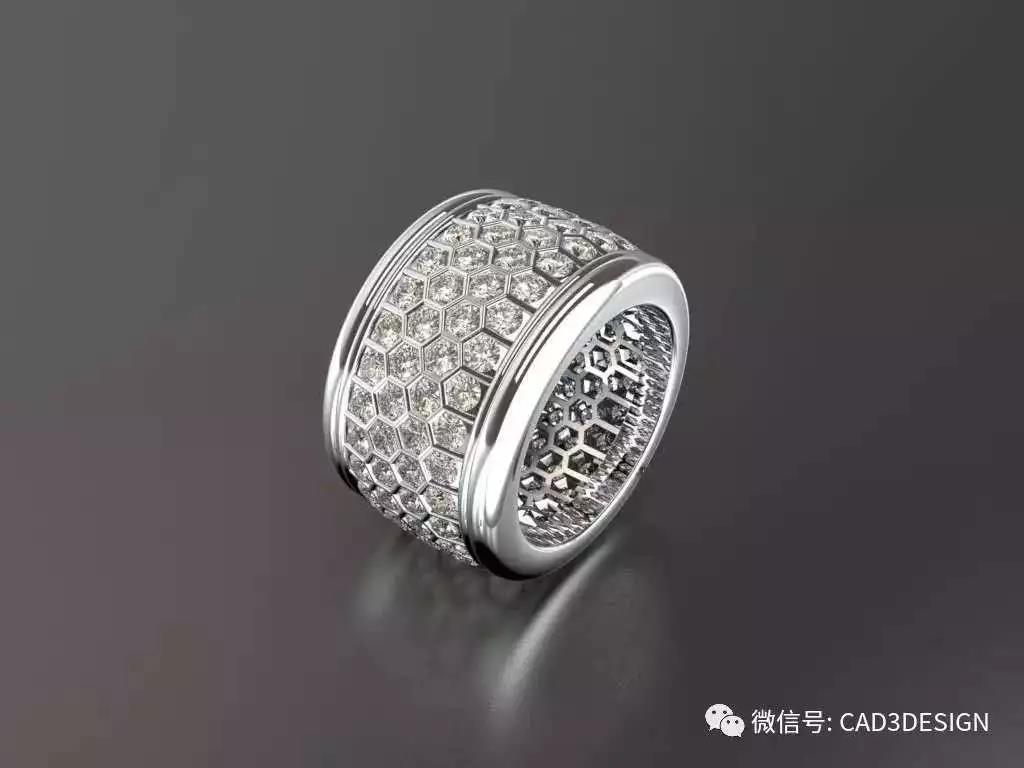 结构复杂的蜂巢戒指