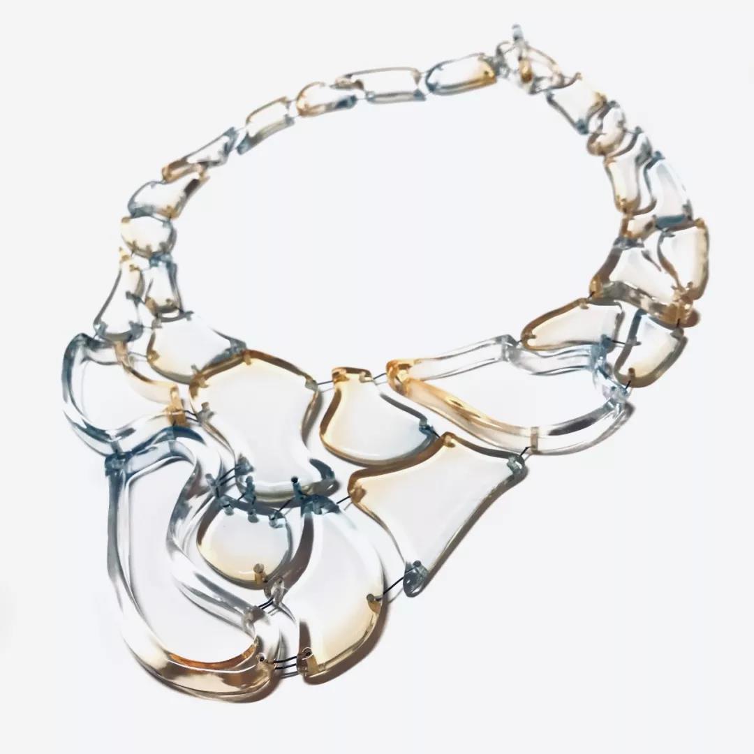 程纯系列首饰作品Connection Necklace Acrylic, elastic rope