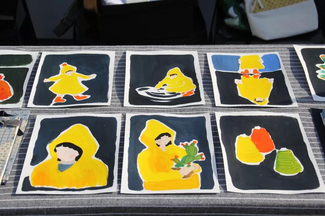 在AIVA最浪漫的顶楼天台设立首饰、陶瓷、手作、插画等近10个艺术摊位