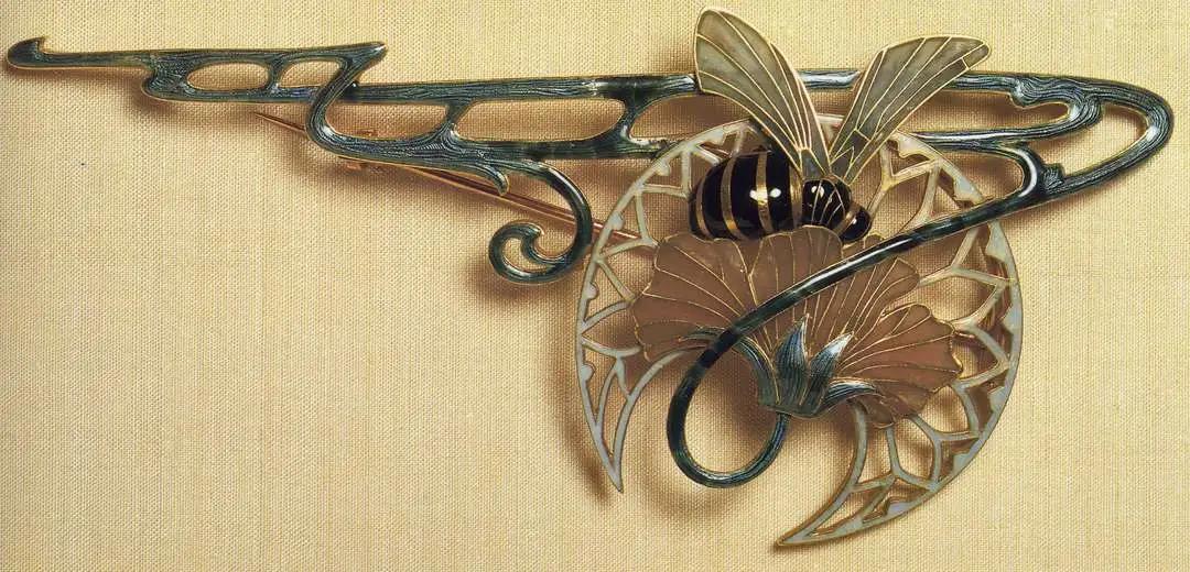 Brooch  Gold and enamel  Georges Fouquet  1901